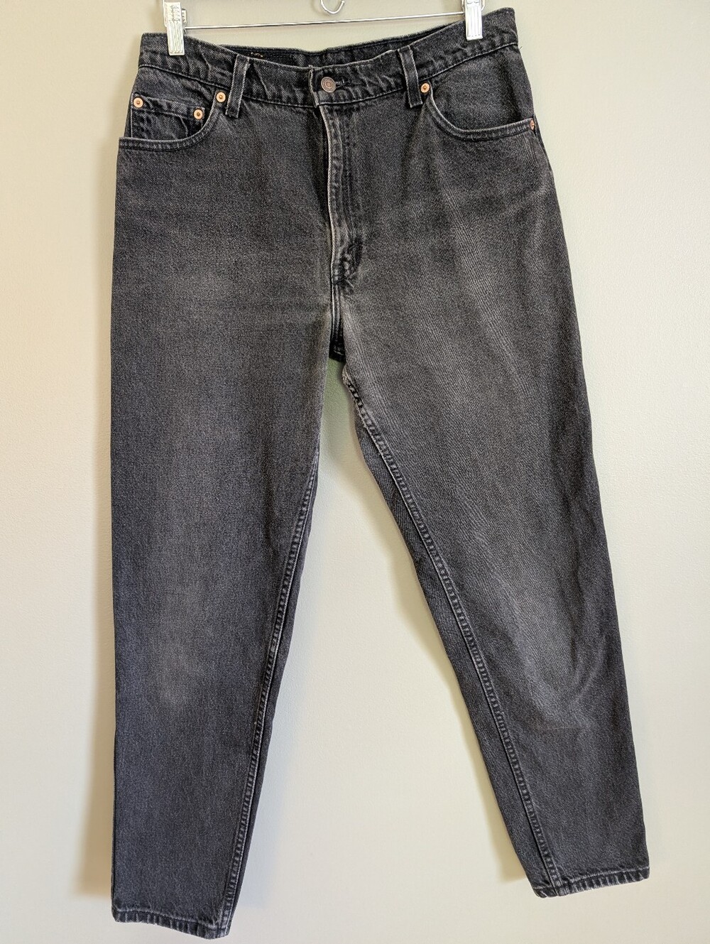 Vintage Levi's 550 Black Made In USA Jeans Size 15